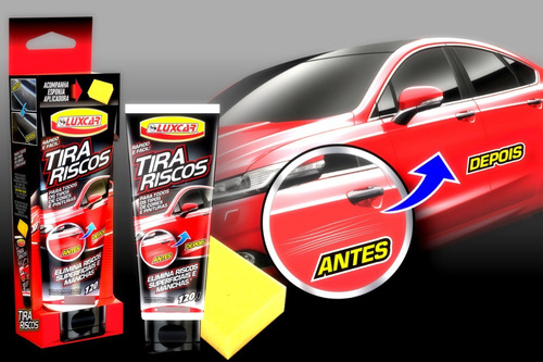Tira Riscos Luxcar 120g Superfície E Manchas C/ Esponja