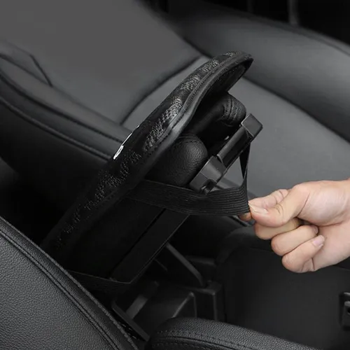 Universal coche auto armrest pad cover Center Console Caja L