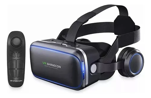 Óculos VR Shinecon SC-G04E Realidade Virtual 3D c/ Fone Controle ...