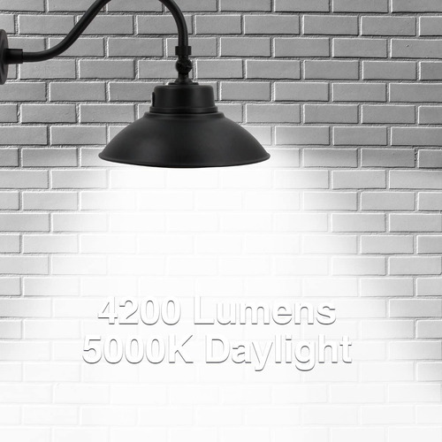 Luz Led Cuello Cisne Negra 36 Cm 5000 K X2