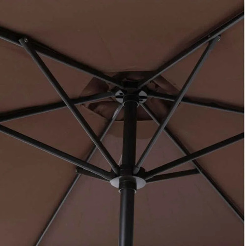 Set De Mesa + Silla De Jardin Exterior Balcón Juego Parasol
