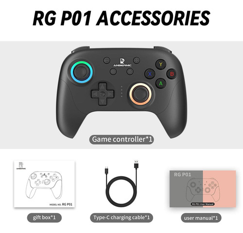 Controlador Inalámbrico Giipgoop Rg P01 Para Pc Y Switch