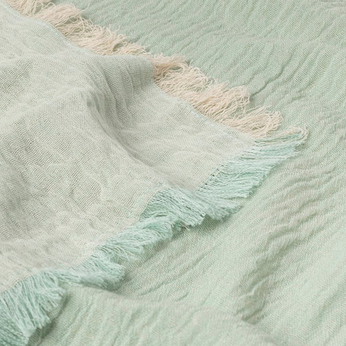 Manta Algodón Layer 120x180 Menta Calma House