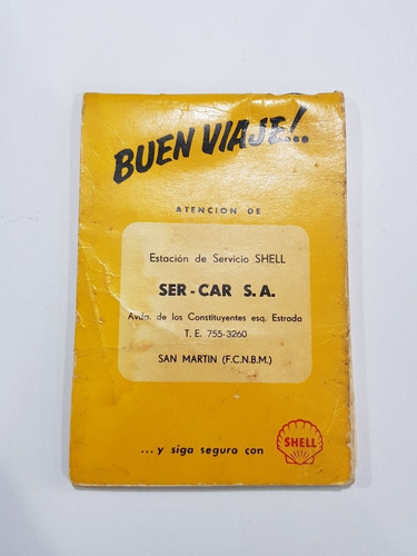 Imagen 2 de 10 de Antigua Publicidad Shell Mapa Rutas Souvenir Guía Mag 58314
