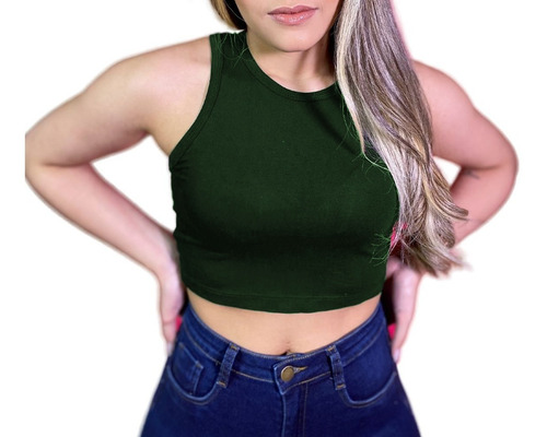 Imagem 7 de 9 de Kit Com 3 Croppeds Regata Básico
