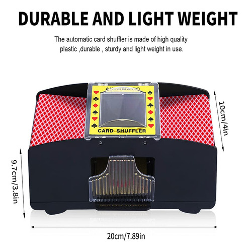 Casino Automatic Card Shuffler Usb/battery Operated For