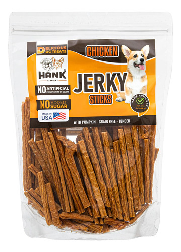 Hank & Harley Palitos De Carne Seca De Pollo, 1 Libra - Golo