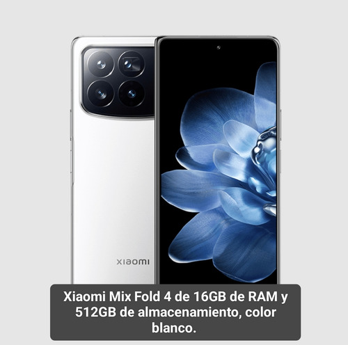 Xiaomi Mix Fold 4 16gb/512gb, Color Blanco, A Msi, Equipo En Caja Sellada. (Usado)
