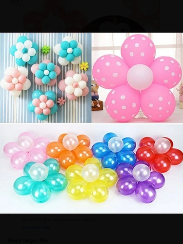 Imagen 4 de 4 de Clips Para Armado De Flores De Globos X5u