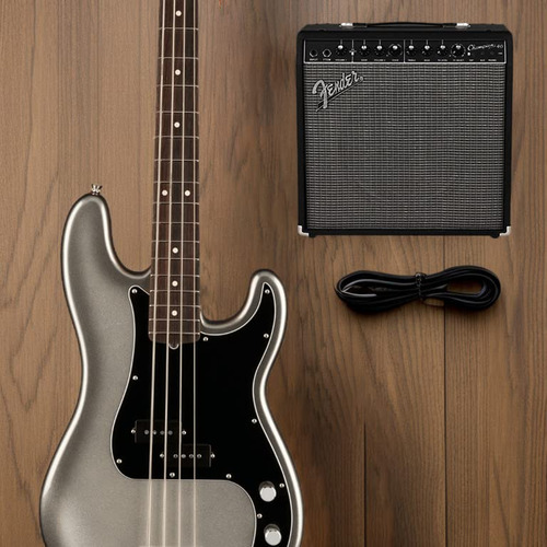 Fender American Professional Ii Precision Bass, Mercury, Ro. Color Mercurio