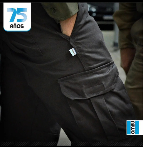 Pantalón Cargo Ombu Bolsillo Porta Celular - Talle 36 Al 60