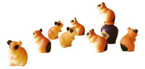 Set Hamster Miniatura Micro Paisaje Terrario Casa De Muñecas