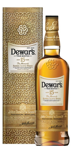Whisky Dewars 15 Años Special Reserve 1000ml Estuche Metal