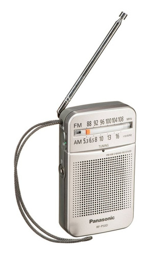 Radio Portátil Panasonic Rf-p50d Am/fm Gris