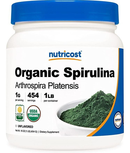 Nutricost Spirulina - Polvo De Espirulina Pure De Alta Cali.