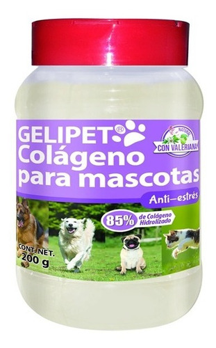 Gelipet Colageno Para Perros Y Gatos 200gr Con Valeriana