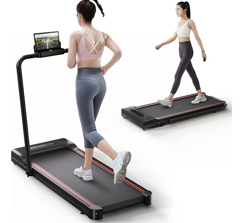 Sperax Treadmill-walking Pad-under Desk Treadmill-3 In 1 Red/black