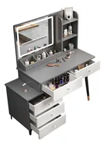 Comprar Tocador Con Espejo Led 5 Cajone,makeup Vanity Desk,blanco
