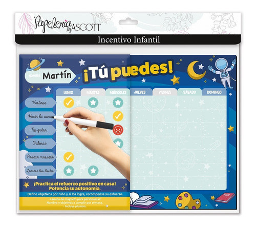 Calendario Agenda Diario Incentivo Infantil Magnetc 2plumons