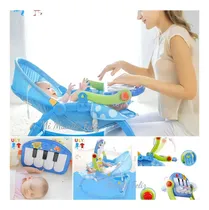 Comprar Mecedora Para Bebe Gimnasio Patadita Y Piano Nuevos Color Celeste mecedora piano