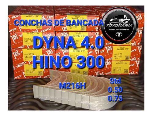 Conchas De Bancada Dyna 4.0 E Hino 300 (m216h)