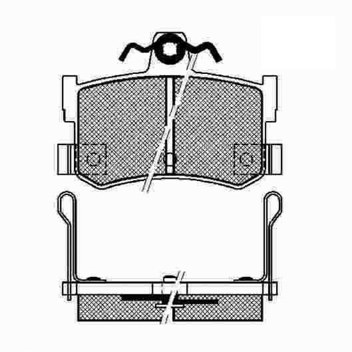 Pastilla De Freno Rover Mg Mgf 95/ Trasera