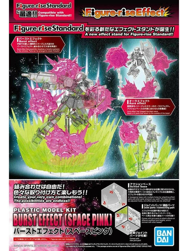 Efecto Ráfaga Explosión Rosado Gundam Bandai!!!