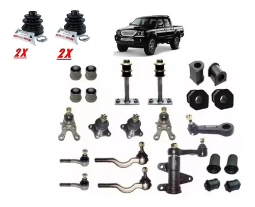 Kit Suspensão Dianteira L200 Pajero Sport Outdoor 28 Peças