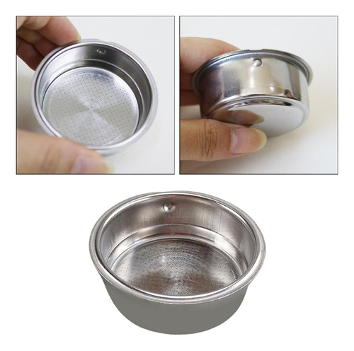 3 Cestas De Filtro De Taza Presurizada De Café Inoxidable