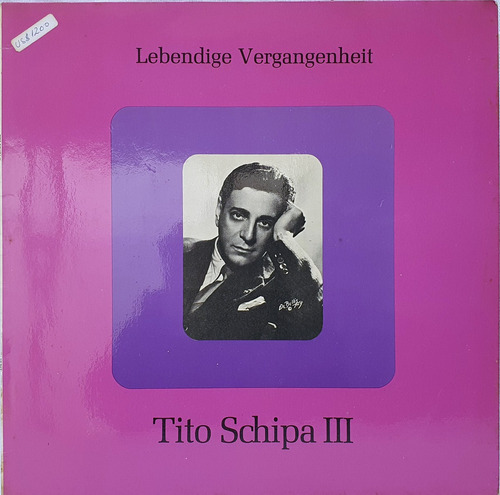 Lp Disco Tito Schipa - Tito Schipa Iii