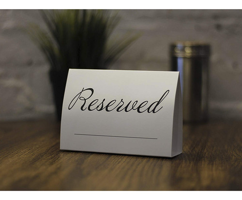 Reservado Mesa Senales. 20-pack. 5.5 X 4 X 1.7 , L, Negro,