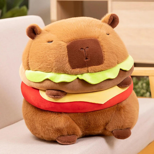 A Muñeco De Peluche De Hamburguesa, Juguete De Peluche 35cm