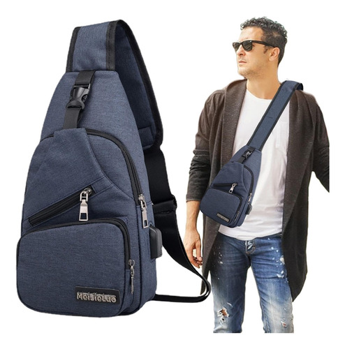 Bolsos Bandolera Mochila Casual Hombro Hombre Con Carga Usb