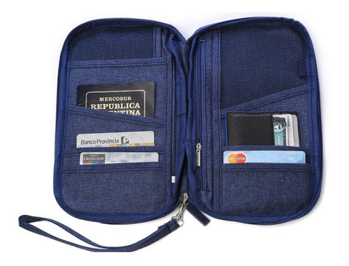 Porta Pasaporte Portadocumento Organizador Viaje Y Tarjetas