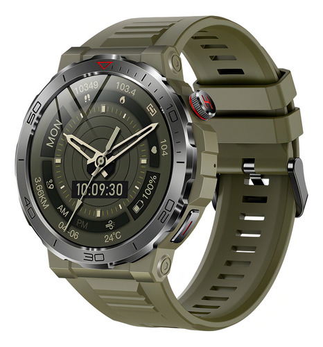 Reloj Inteligente Hombre 1.43 Reloj Inteligente Deportivo Pulsera Verde