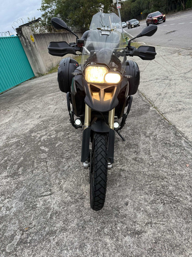 F800 Gs , Marrom , 2013 Com Baús Lateral E Baú Traseiro