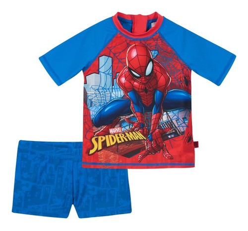 Bebé Niño Set Uv+50 Spiderman Marvel Azul