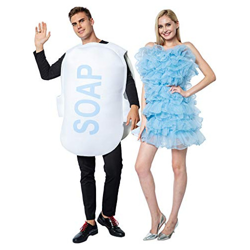 Disfraz De Loofah Y Jabón Parejas Halloween, Trajes Gr...