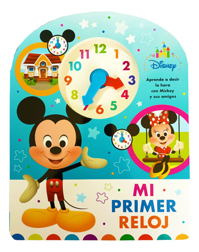 Libro Micky Mouse Aprende A Leer Los Relojes Para Niños