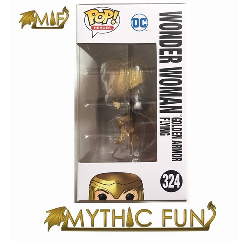 Funko Pop Ww84 - Wonder Woman Golden Armor Flying 324 (Usado)
