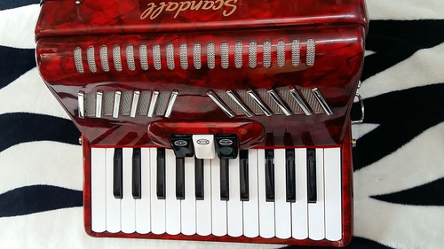 Perfecto Acordeon Scandall, De 48 Bajos, 3 Registros,