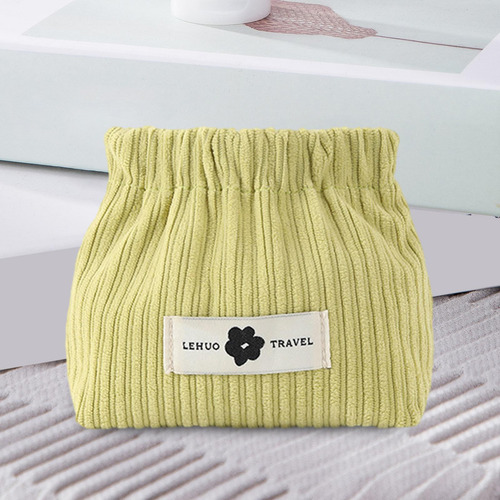 3 Mini Bolsa De Maquillaje, Monedero Sin Cremallera, Verde