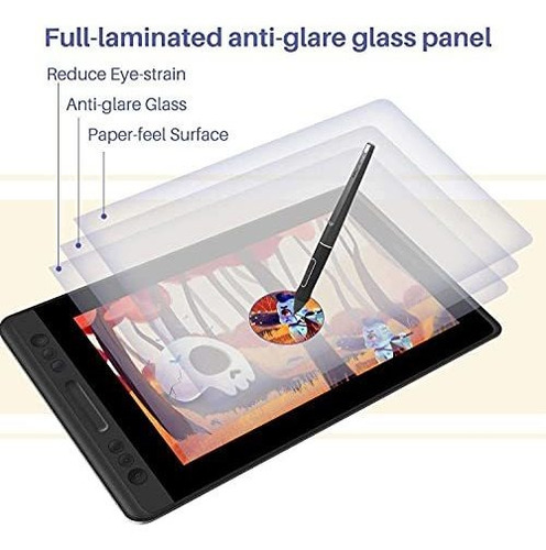Imagen 2 de 7 de Huion Kamvas Pro 13 - Tablet De Dibujo Gráfico, Con Pantalla