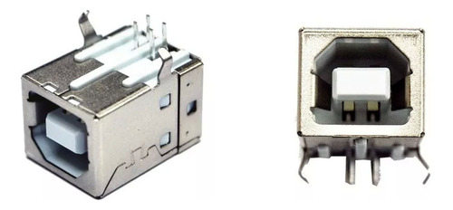 Conector Usb B Tipo Impresora Para Placa Pcb - Pack X 5 Uni