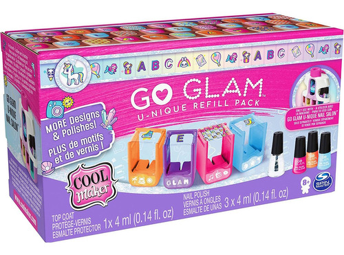 Kit De Recarga 4 Cartuchos Para Set Uñas Go Glam-coo