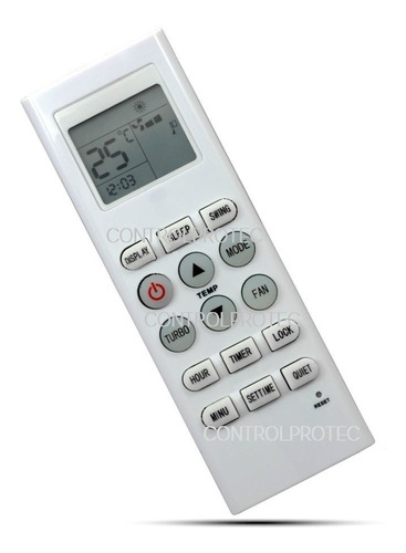 Control Remoto Aire Acondicionado Para Audinac Sp2500 Kkg9a