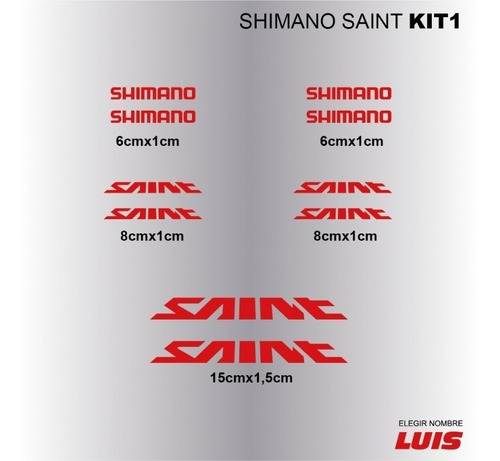 Shimano Saint Sticker Calcomania Para Cuadro De Bici 