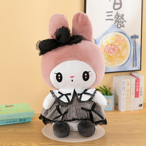 Muñeco De Peluche Gótico Oscuro Kuromi Melody Sanrio,40cm