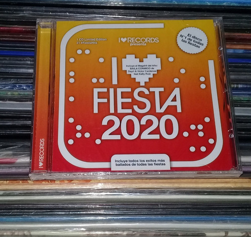 I Love Fiesta 2020 Varios Artistas Cd Nuevo Sellado / Kktus