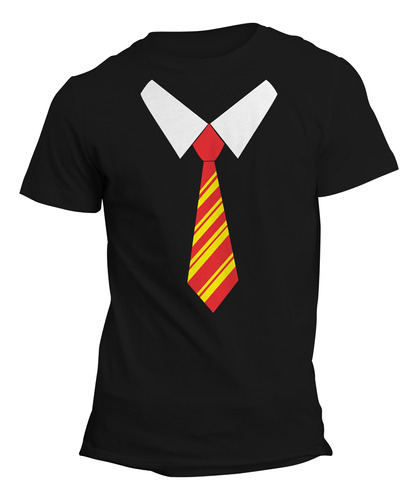 Playera Harry Potter Corbata Gryffindor. Adulto Y Niño